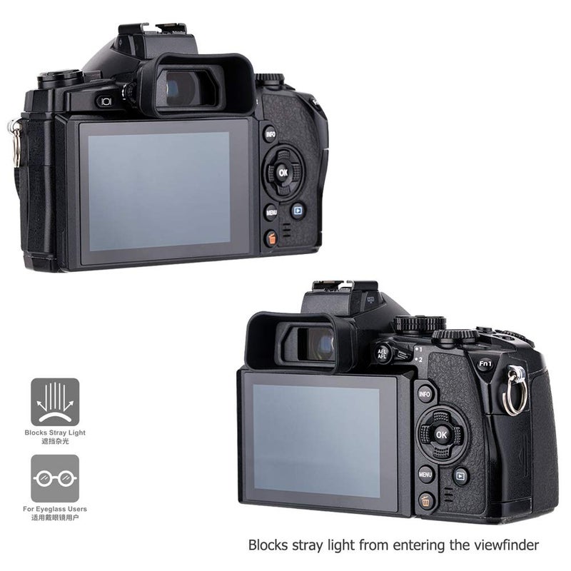 Kiorafoto Soft Silicon Camera Viewfinder Eyecup Eyepiece Eyeshade for Olympus OM-D E-M1 Mark III & E-M1 Mark II & E-M1 Mirrorless Camera, Replaces Olympus EP-13 EP-12 Eye Cup - Image 5